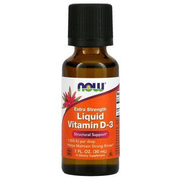 Now Foods VIT D-3 Liquid - 30ml (1fl oz) 1454308 фото