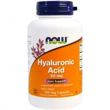 Now Foods Hyaluronic Acid 50 mg Гиалуроновая кислота 120 капсул 777241 фото