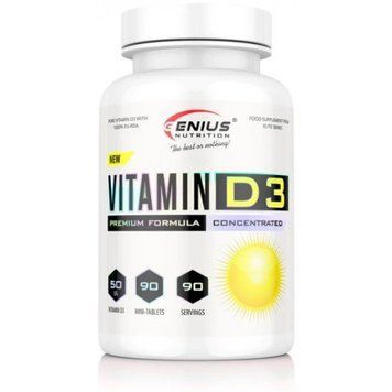 Genius Nutrition Vitamin D3 90 tabs / 90 servings 999059 фото
