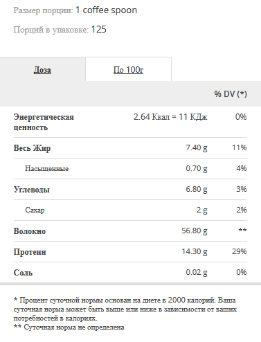 Бустер тестостерону Prozis Organic Tribulus Terrestris Powder - 125 g 452666 фото