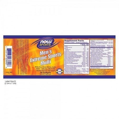 Now Foods, Men's Extreme Sports Multi, 90 Softgels 686214 фото
