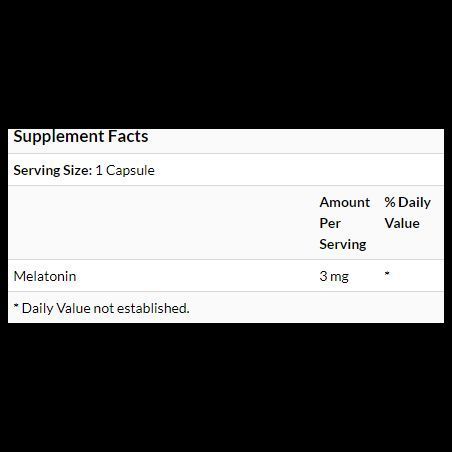 Now Foods Melatonin, 3 mg, 60 Capsules (NF3255) 634732 фото