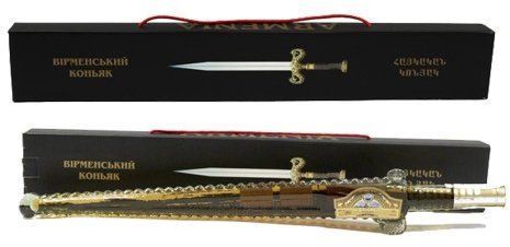 Коньяк Ars-Ahyk, Кортик сувенирный, 3*, 40%, 0.25 л (PRV4850002060191) 794329 фото