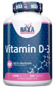 Haya Labs Vitamin D-3 5000 IU Витамин Д3 250 таблеток 1054226 фото