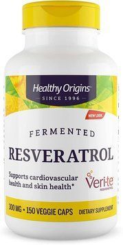 Healthy Origins Resveratrol 300 mg Trans-Resveratrol Ресвератрол 150 вегетаріанських капсул 925807 фото
