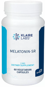 Klaire Labs Melatonin-SR 2 mg Мелатонін уповільненого вивільнення 60 вегетаріанських капсул 882249 фото