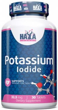 Haya Labs Potassium Iodide Йодид калия 32.5 мг 30 таб 1156678 фото