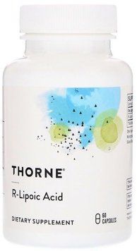 Thorne Research R-Lipoic Acid 60 Caps R ліпоєва кислота 532327 фото