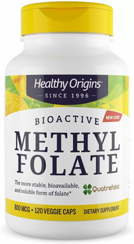 Healthy Origins Methyl Folate 800 mcg 120 Veggie Caps Метілфолат 534455 фото