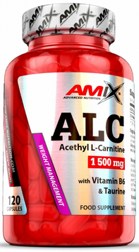 Жироспалювач Amix ALC with Taurine & Vitamin B6 120 caps / 60 servings 1027881 фото