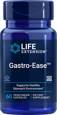 Life Extension Gastro-Ease Восстановление микрофлоры желудка 60 вегетарианских капсул 925993 фото