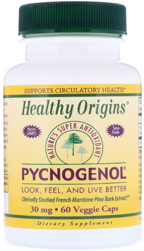 Healthy Origins Pycnogenol 30 mg 60 Vcaps (HOG-41354) 587346 фото