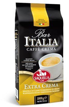 Кофе в зернах Saquella Bar Italia Extra Crema 1 кг (8002650001224) 1081560 фото