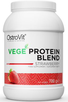 Протеїн OstroVit VEGE Protein Blend 700 g / 23 servings / strawberry 1022723 фото