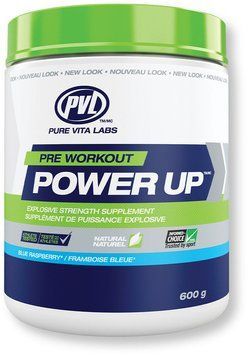 Передтренувальний комплекс PVL Power Up 600 g/30 servings/Blue Raspberry 937020 фото