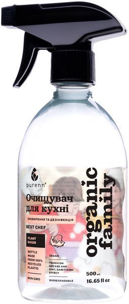Натуральний універсальний очищувач Purenn Organic family Best chef для кухні з горобиною 500 мл (4751024880067) 1323467 фото