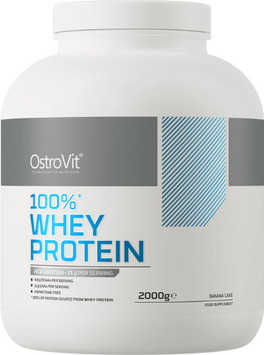 Протеїн OstroVit Whey Protein 2000 g /66 servings/ Banana Cake 392059 фото