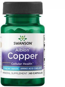 Swanson Albion Copper 2mg - 60 Capsules 1456667 фото
