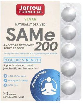 Jarrow Formulas SAM-e 200 - 20 tablets 1460779 фото