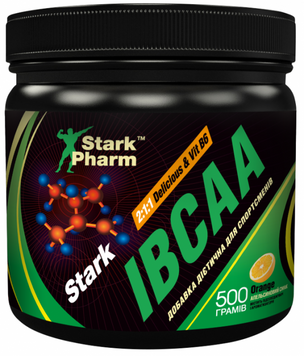 Амінокислота для спорту Stark Pharm IBCAA 2:1:1 Delicious & B6 Powder 500 g /80 servings/ Orange 635162 фото
