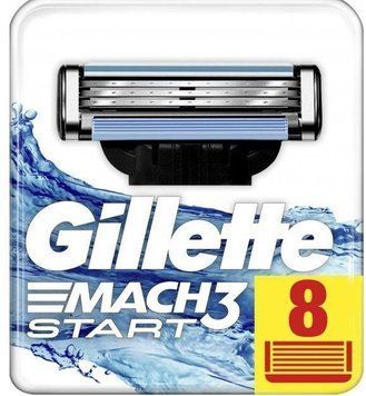 Gillette Mach3 Start Сменные касеты для бритья 8 шт 1300443 фото