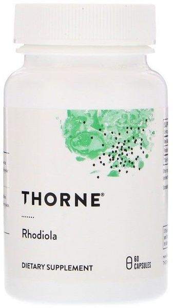 Thorne Research Rhodiola 60 Caps Родиола розовая 532330 фото