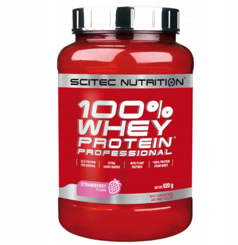 Протеин Scitec Nutrition 100% Whey Protein Professional 920 g /30 servings/ Strawberry 411381 фото