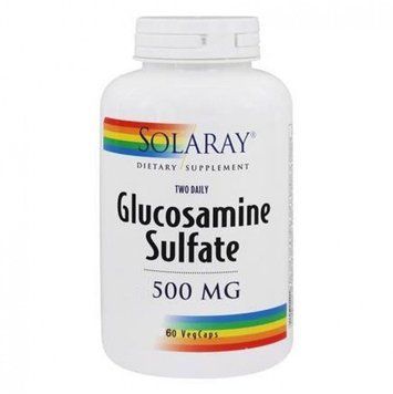 Solaray Glucosamine Sulfate, 500 mg, 60 Capsules (SOR-08140) 661727 фото