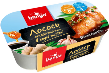 Лосось BANGA атлантический филе в соусе терияки 120 г (4751017404270) 1337270 фото