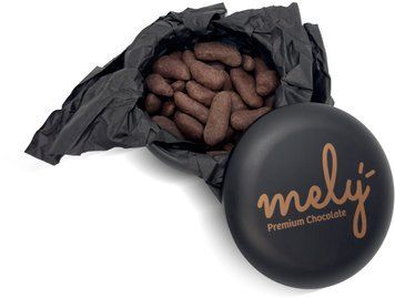 Шоколадні фініки MELY Sugar Free Chocolate Covered Date Round Metal Box 150 g (8682759691221) 1219536 фото