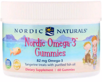 Nordic Naturals Omega-3, Mandaribe Flavor, 60 Gummies (NOR30130) 687293 фото