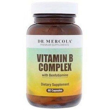 Dr. Mercola Vitamin B Complex with Benfotiamine Витамины группы В с бенфотиамином 60 капсул 774788 фото