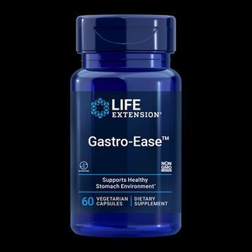Life Extension Gastro-Ease Відновлення мікрофлори шлунка 60 вегетаріанських капсул 925993 фото