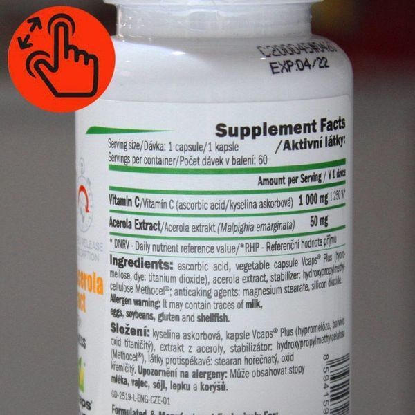 Amix Nutrition GreenDay ProVegan Vitamin C 1000 mg with Acerola Витамин С + Ацерола 60 капсул 932756 фото
