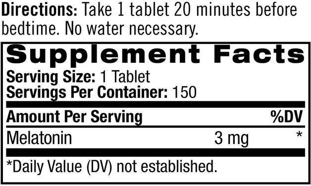 Natrol Melatonin, Fast Dissolve, Strawberry Flavor, 3 mg, 150 Tablets 722140 фото