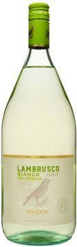 Вино напівгристе Civ&Civ Lambrusco dell'emilia Bianco Amabile біле напівсолодке 1.5 л (FSH_8001929317004) 1359852 фото
