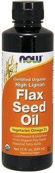 NOW Foods High Lignan Flax Seed Oil Certified Organic 355 ml /24 servings/ 416648 фото