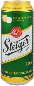 Пиво Steiger 10% светлое фильтрованное 4.1 % 0.5 л ж/б (FSH_8588000210121) 1362490 фото