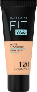 Maybelline New York FIT ME! Матовий №120 Classic ivory Тональний крем 30ml 870962 фото