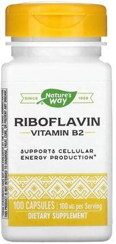 Nature's Way Riboflavin Vitamin B2 - 100 Capsules 1453403 фото