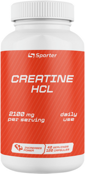 Креатин Sporter Creatine HCL 2100 120 caps / 40 servings 1058595 фото
