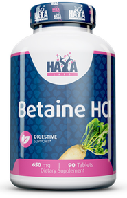 Haya Labs Betaine HCL 650 мг Бетаин Гидрохлорид 90 таблеток 1051884 фото