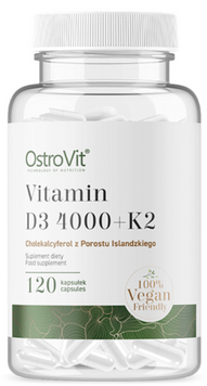 OstroVit Vitamin D3 4000 + K2 VEGE 120 caps / 120 servings 1022724 фото