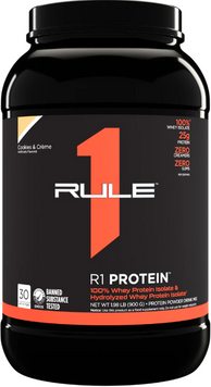 Протеин Rule 1 Protein 900 g / 30 servings / Cookies and cream 1155935 фото