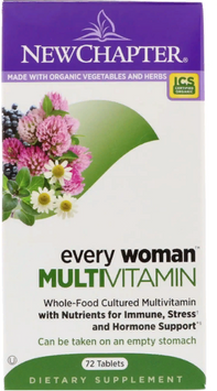 New Chapter Every Woman Multivitamin Мультівітаміни для жінок 72 таблетки 800284 фото