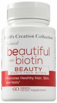 Earth&lsquo;s Creation Beautiful Biotin 10000 mcg Биотин 60 таблеток 933553 фото