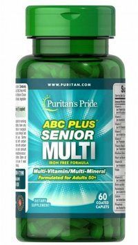Puritan's Pride ABC Plus Senior Multivitamin Multi-Mineral Formula Мультівітаміни і мінерали 60 капає 792012 фото