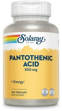 Solaray Pantothenic Acid 500mg - 100 Veg Capsules 1452681 фото