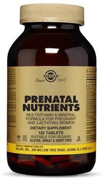 Solgar Prenatal Nutrients, Multivitamin & Mineral, 240 Tabs 466165 фото