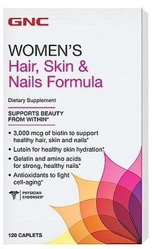 GNC Hair, Skin & Nails Formula 120 caps 460311 фото